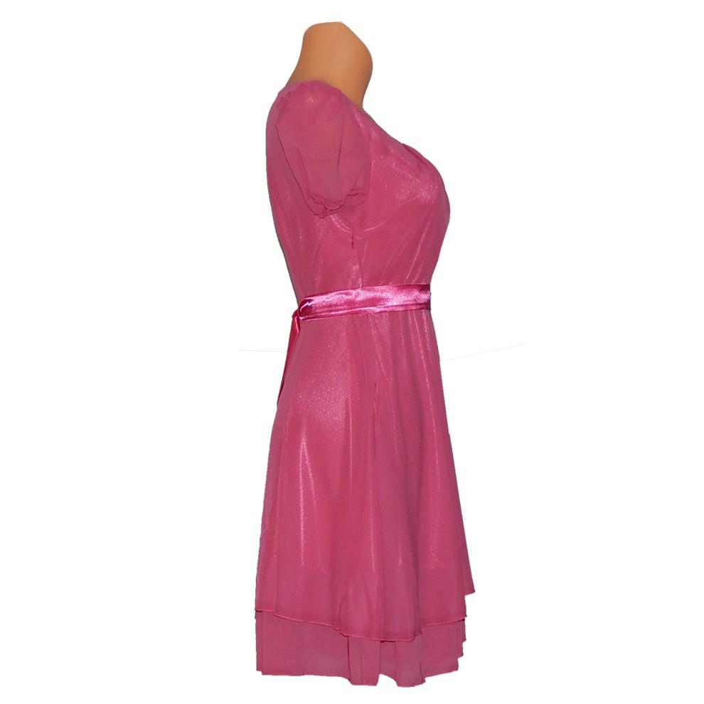 Dámské a šaty středně dlouhé růžové Růžová růžová M model 15042337 - OEM