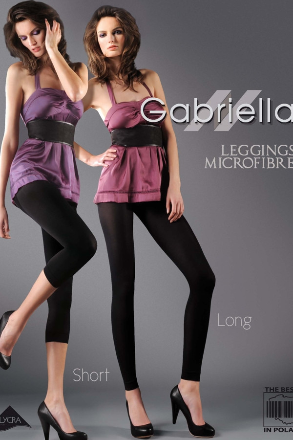 Obrázok Dámské leginy Leggings Microfibre Long Code 139 - Gabriella Farba: tmavo zelená, veľkosť: 1/2