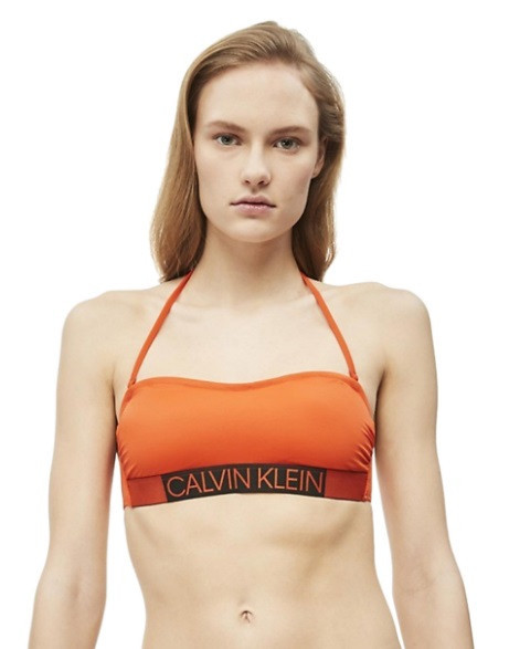 Obrázok Vrchný diel plaviek KW0KW00552-659 oranžová - Calvin Klein oranžová M