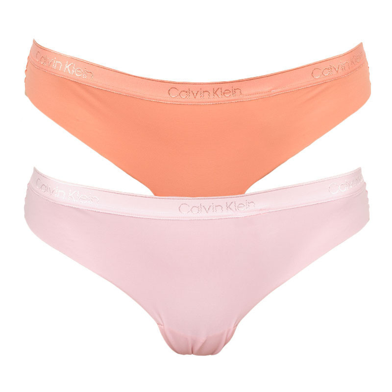 Tanga model 16991834 - Calvin Klein Velikost: XS, Barvy: oranžovo-růžová