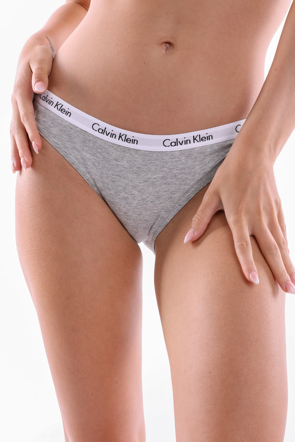 Obrázok Dámské kalhotky D1618E-020 šedá - Calvin Klein šedá S