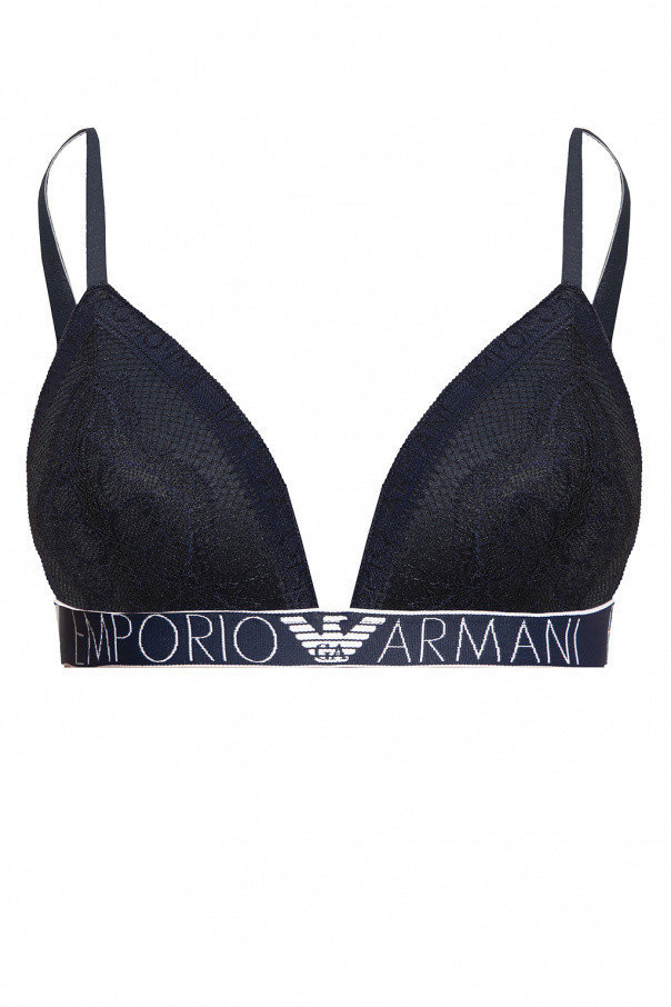 Obrázok Čipkovaná vystužená podprsenka 164298 1P216 00135 námornícka modrá - Emporio Armani navy blue S