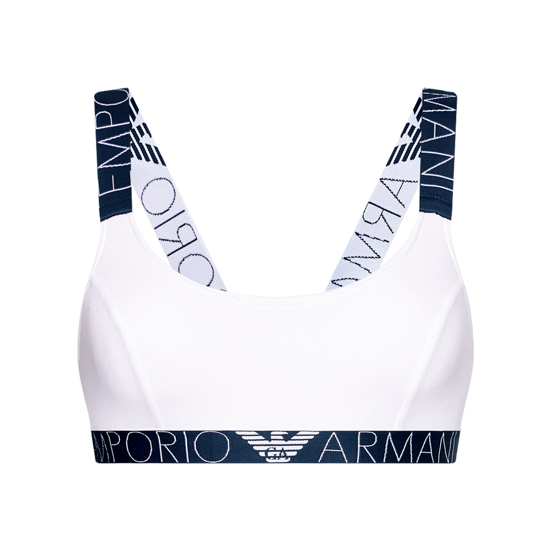 Obrázok Bralette športová podprsenka 163651 1P227 0010 biela - Emporio Armani biela S