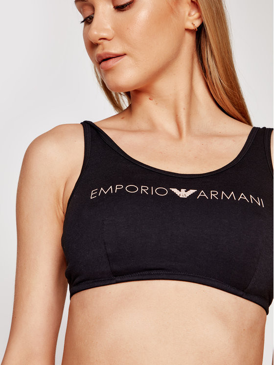 Obrázok Bralette športová podprsenka 164403 1P227 00020 čierna - Emporio Armani čierna M