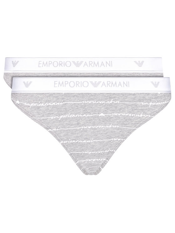 Dámské kalhotky šedá 2 pack šedá L model 15343572 - Emporio Armani