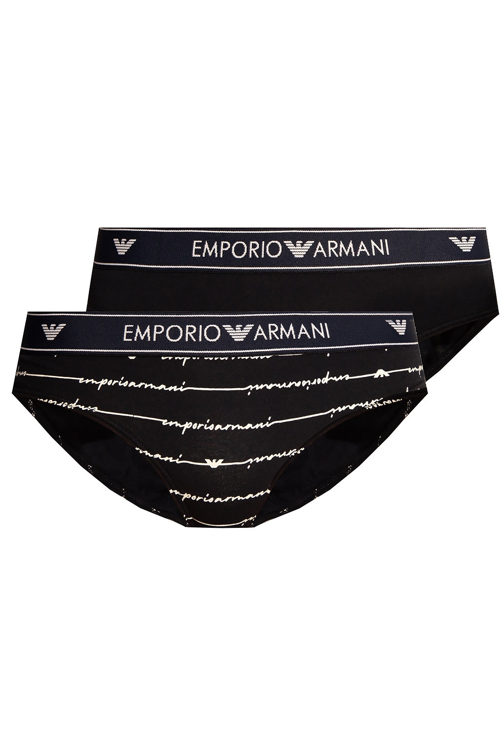 Obrázok Dámske nohavičky 163334 1P219 03937 námornícka modrá - 2 pack - Emporio Armani navy blue M