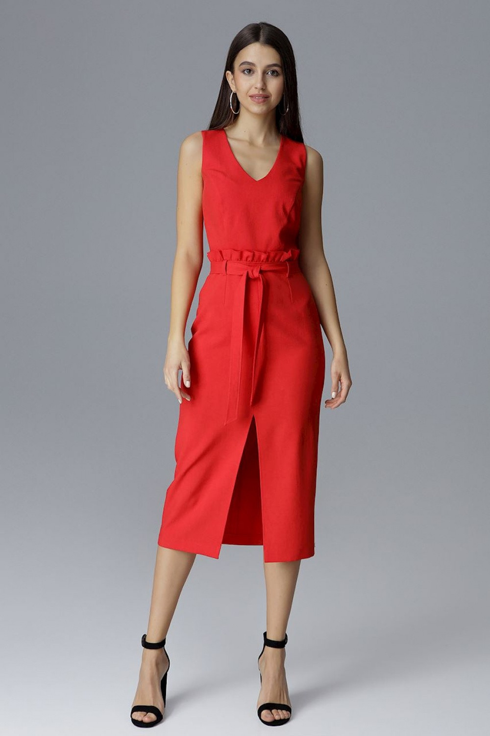Dámské šaty model 15728983 červená L40 - Figl