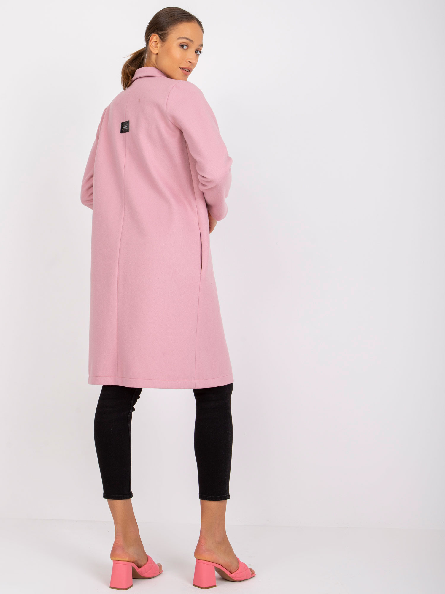 Dámský kabát model 18257706 světle růžový RUE PARIS světle růžová L/XL - FPrice