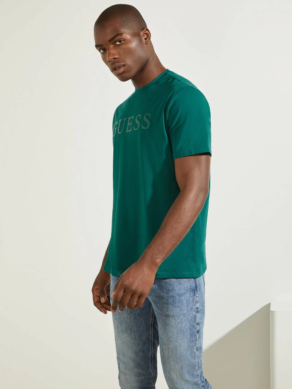 Pánské tričko Zelená model 17086339 - Guess Velikost: M, Barvy: Zelená
