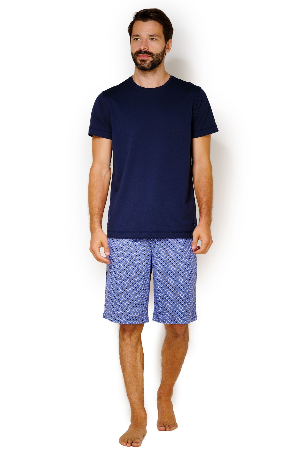 Pánské pyžamo model 16244059 - Jockey Velikost: M, Barvy: tm.Modrá
