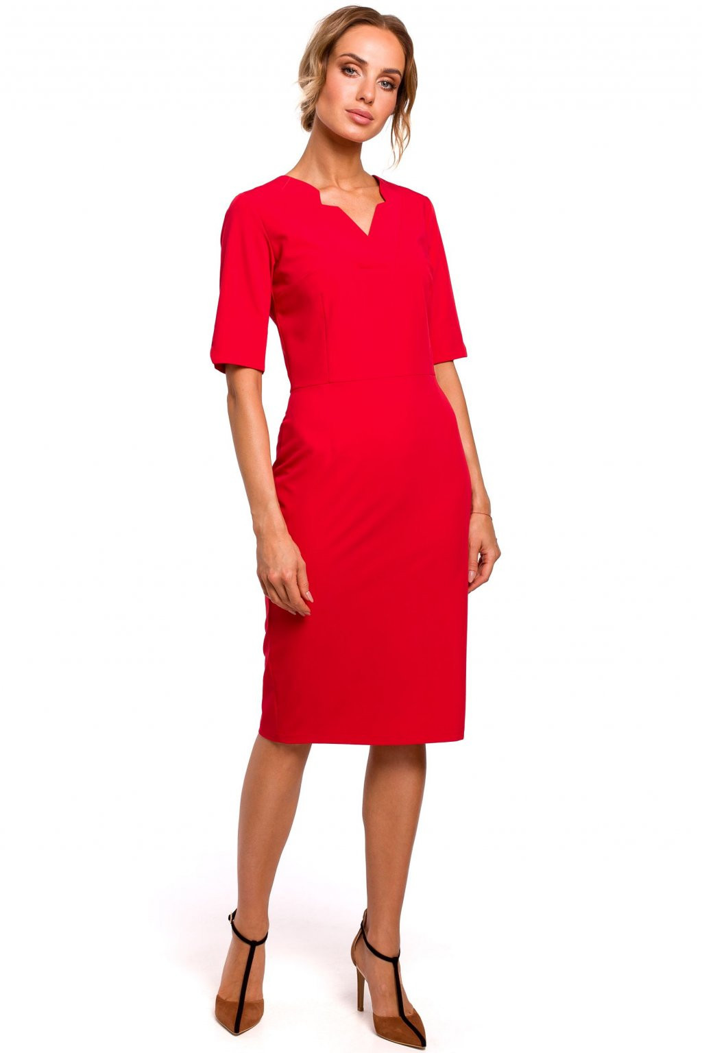 Dámské šaty model 17335951 40/L červená - Moe
