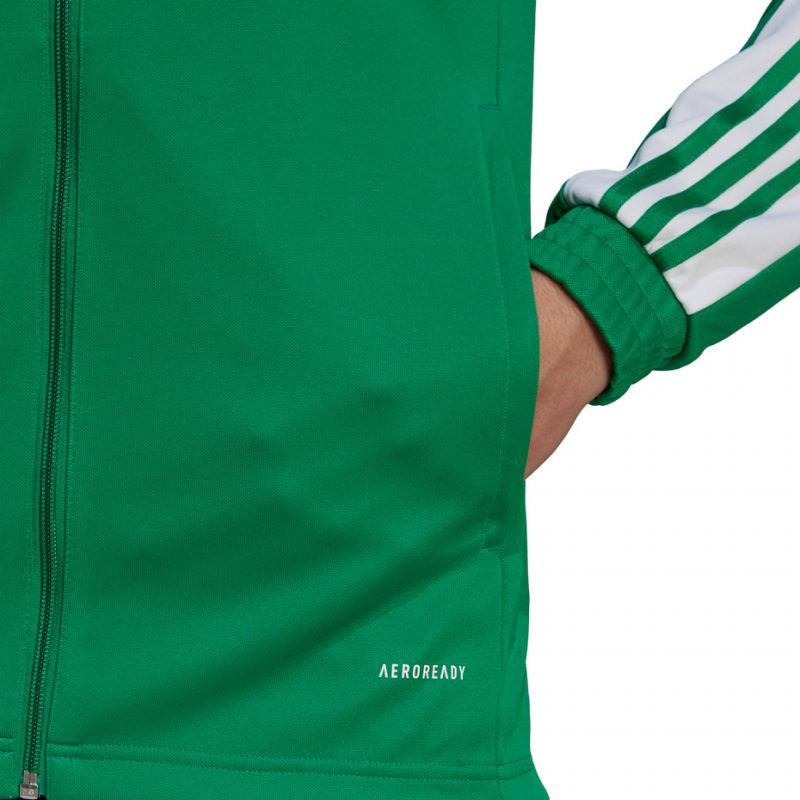 Pánská mikina Squadra GP6462 - Adidas XL zeleno-bílá