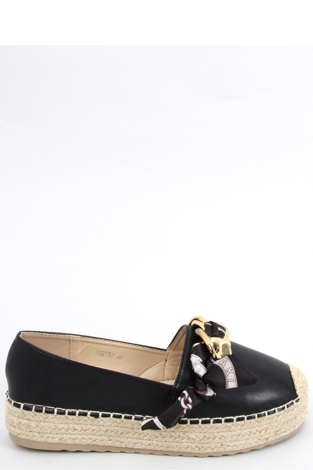 Dámské boty Espadrilky model 17351851 - Inello Velikost: 39, Barvy: černá se zlatou
