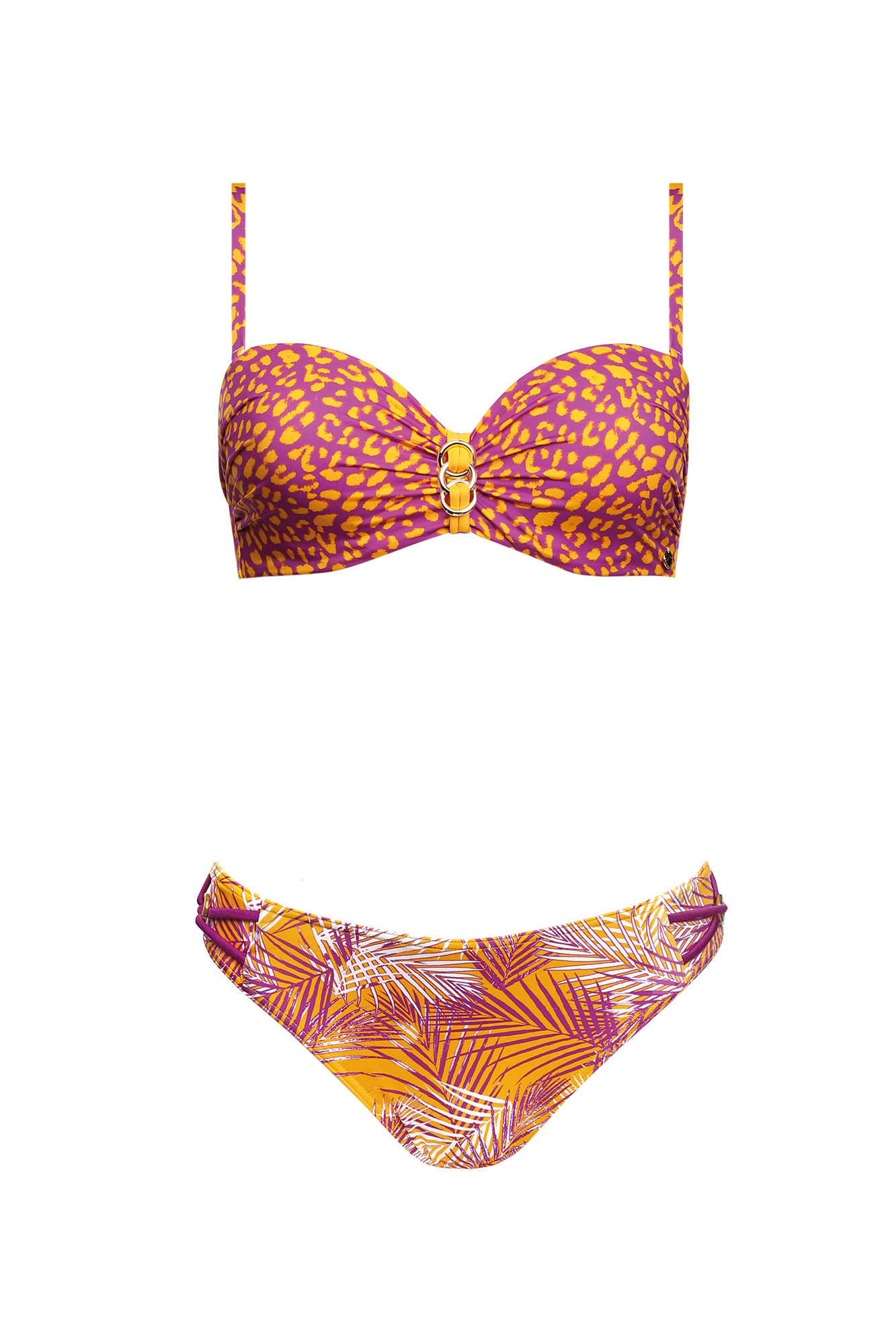 plavky Paradise 2 model 17387157 - Self Velikost: 40C, Barvy: oranžová-fialová
