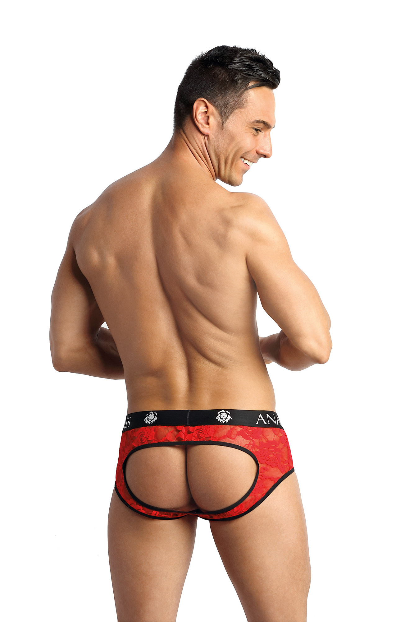 Pánské boxerky otevřené bikini model 17407245 - Anais Velikost: XXL, Barvy: červená