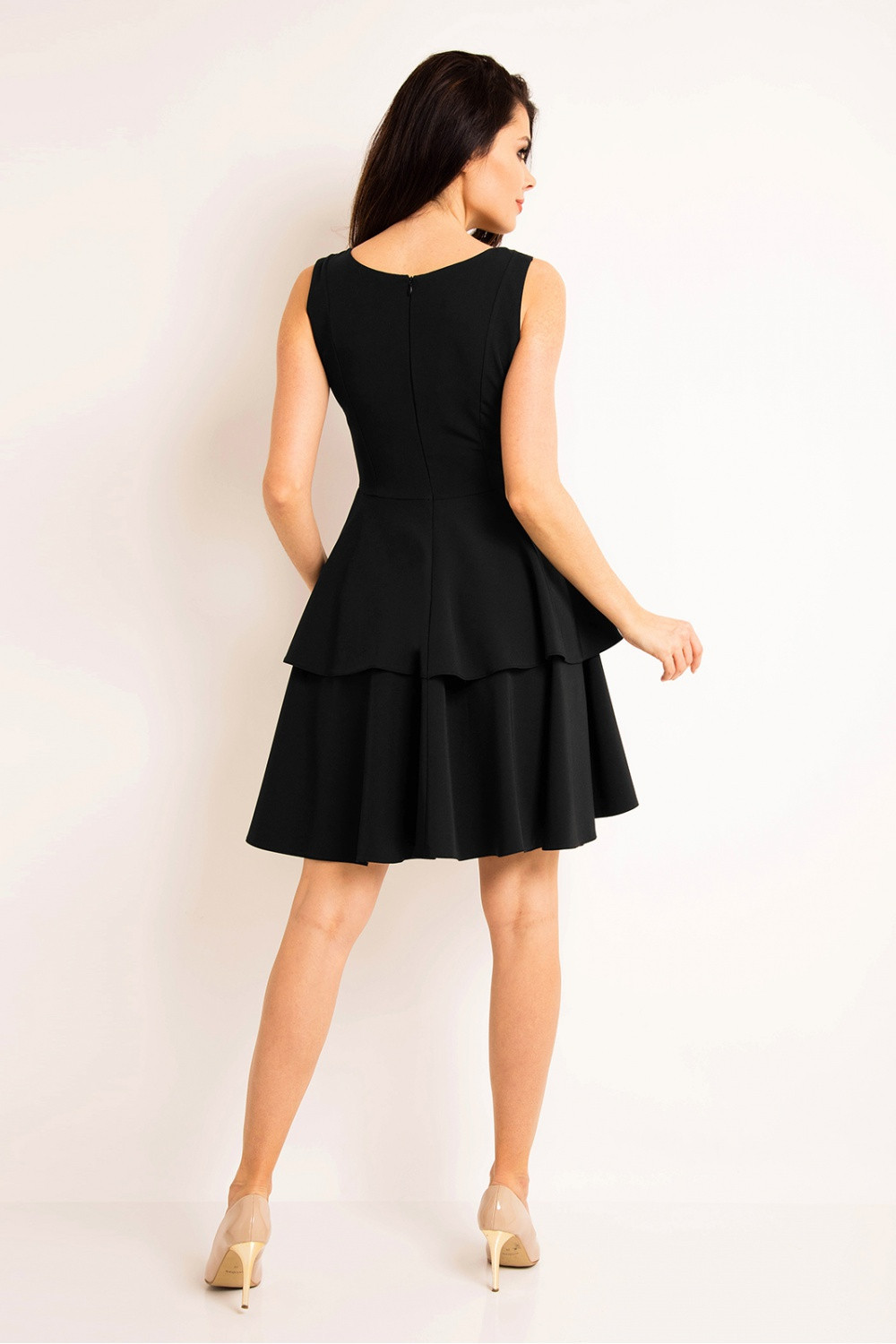Denní dámské šaty model 17935141 - awama Velikost: XL-42, Barvy: černá