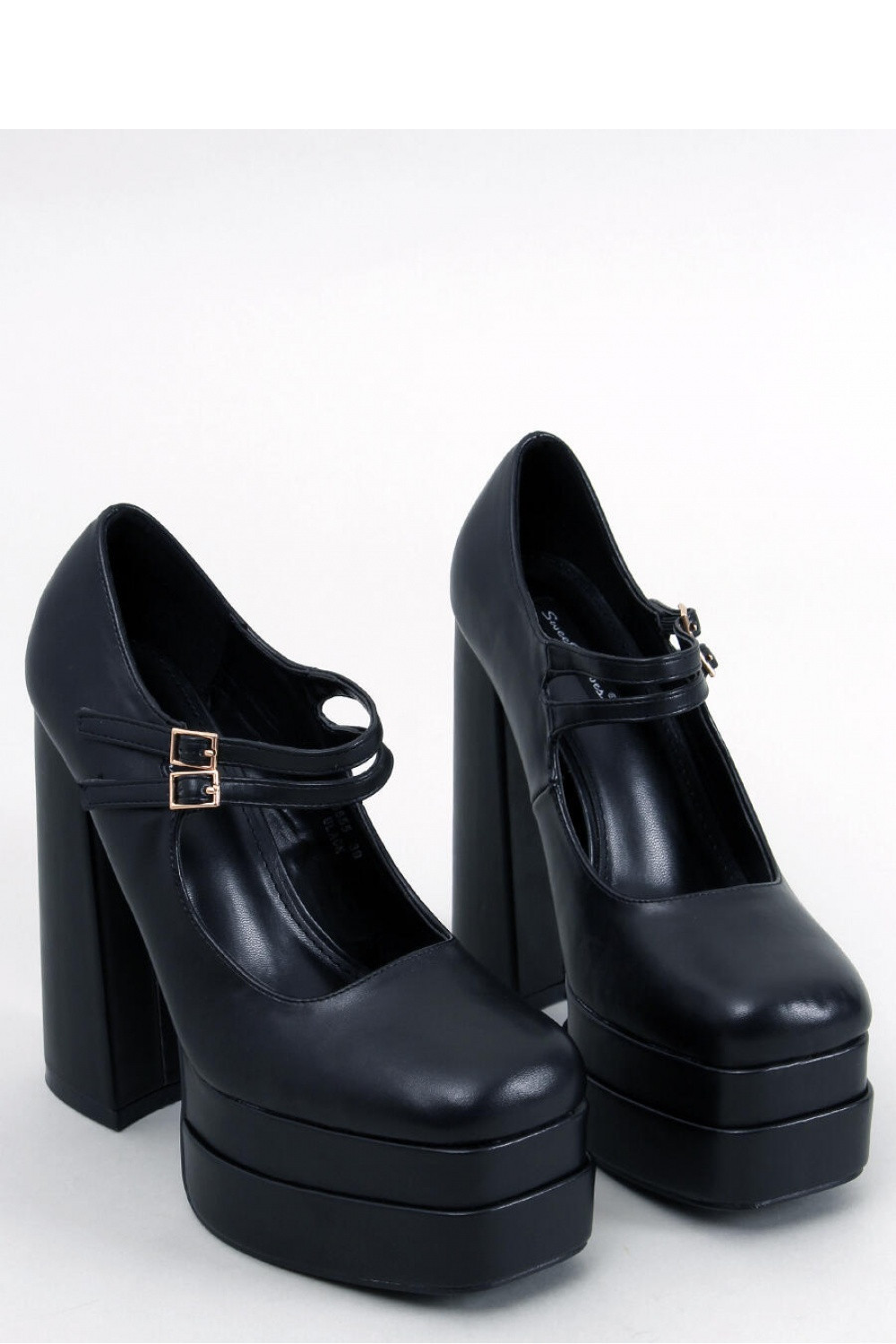 Dámské lodičky na široké platformě se černá Sweet Shoes model 18539898 - Inello Velikost: 40, Barvy: černá