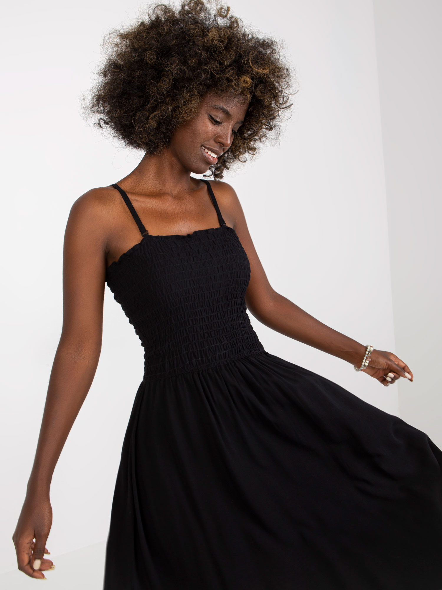 Dámské šaty model 18587052 Černé černá M/L - FPrice