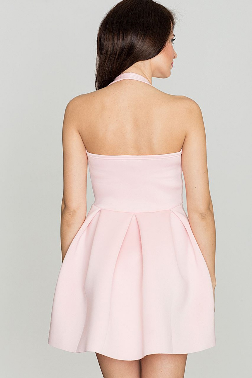 Společenské šaty model 18632295 růžové - Katrus Velikost: 38/M