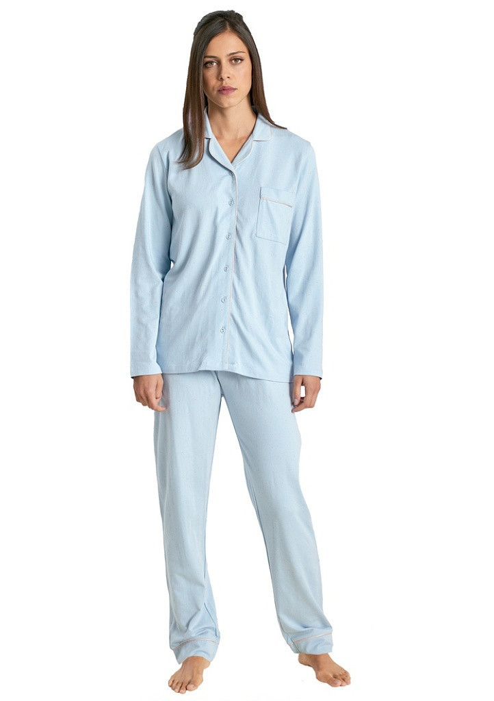 Dámské pyžamo model 18832829 Světle modrá vzor světle modrá L - Muydemi