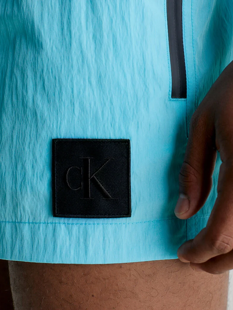 Pánské plavky Short Drawstring Swim Shorts CK Nylon KM0KM00868CU8 modrá - Calvin Klein S - thumb (3)