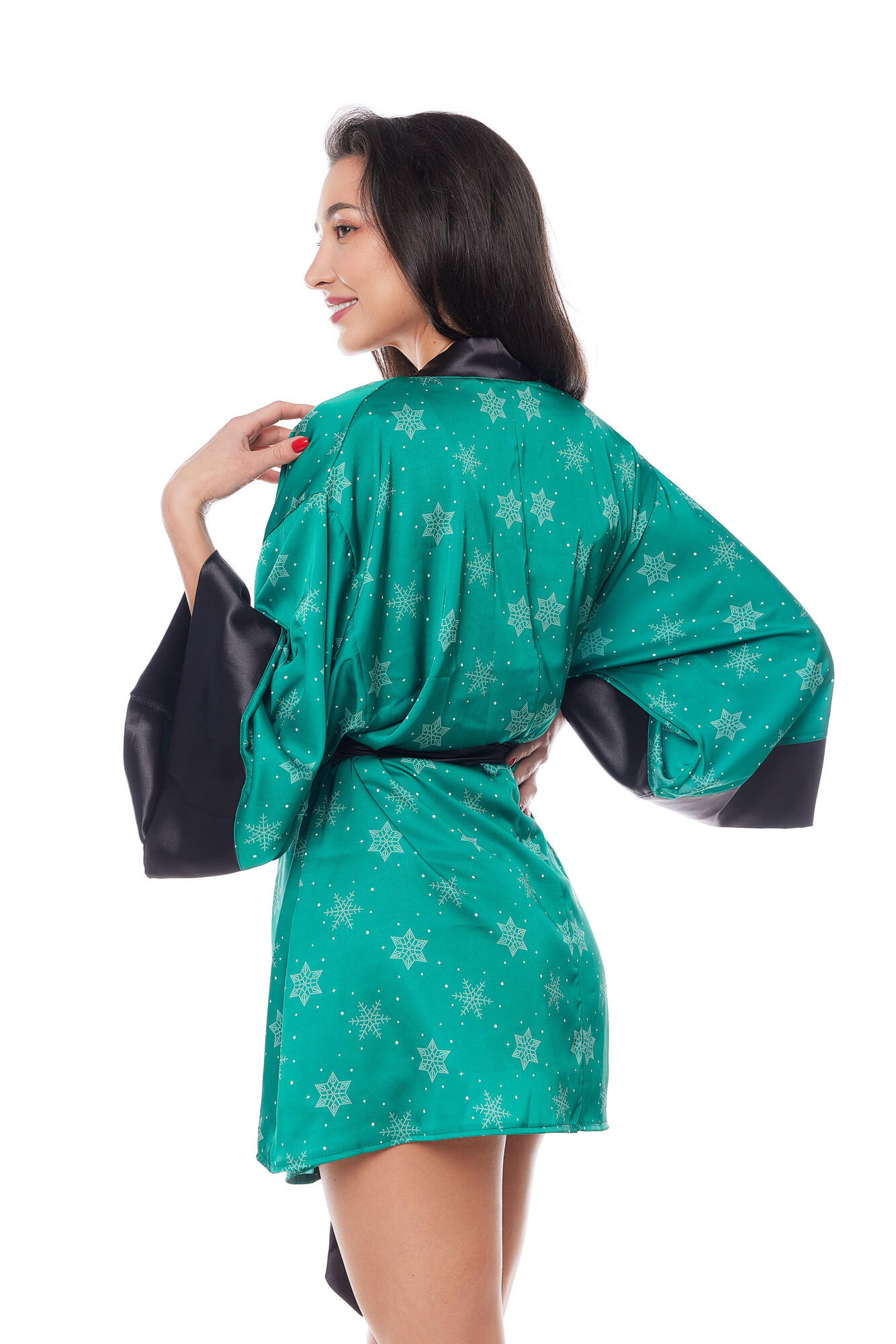 Krásný župan Aster robe green - Anais XS