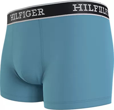 Pánské boxerky 3Pack UM0UM03185 0UM modré/žluté/šedé - Tommy Hilfiger XL