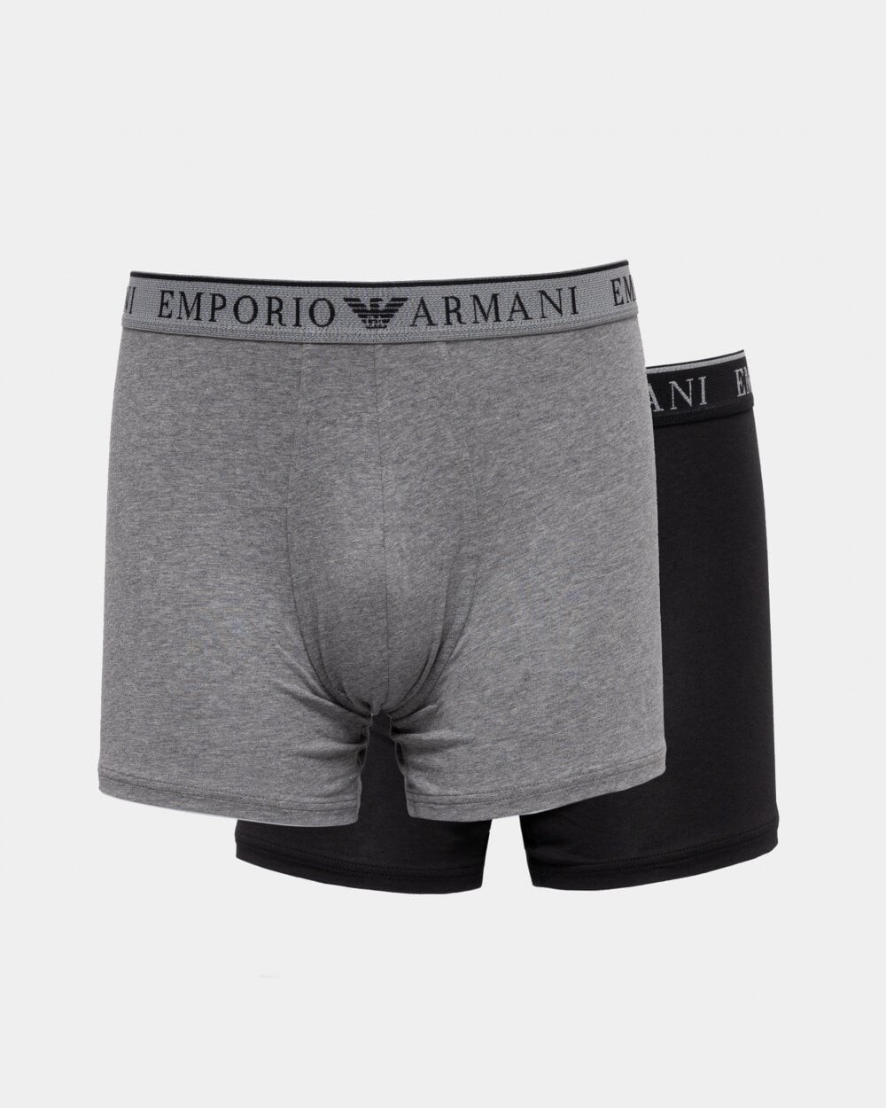 Pánské boxerky 2Pack 111912 4R720 černošedé - Emporio Armani M