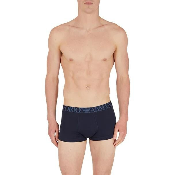 Pánské boxerky 3Pack 111357 4R726 modré/červené/tm. modré - Emporio Armani L