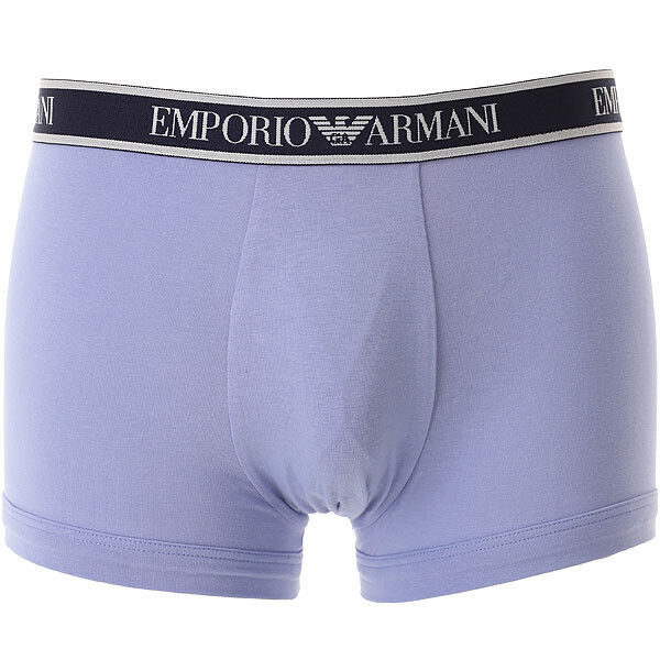 Pánské boxerky 3Pack 112131 4R717 modré - Emporio Armani L