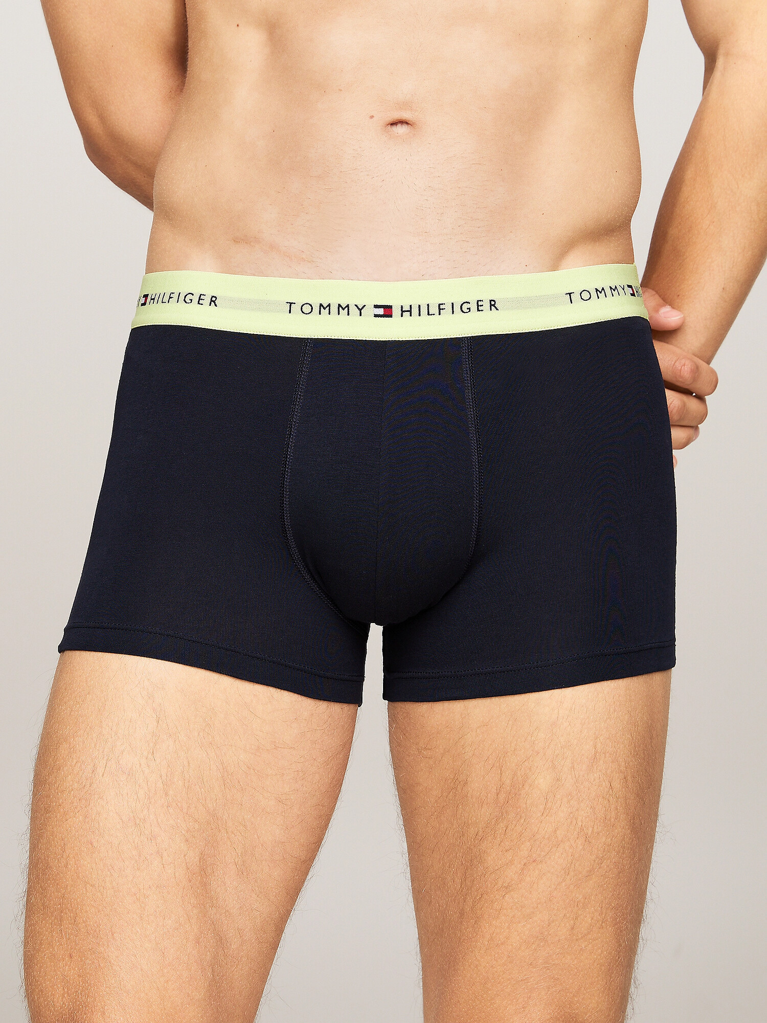 Pánské boxerky 3Pack UM0UM02763 0T9 tm. modré - Tommy Hilfiger M