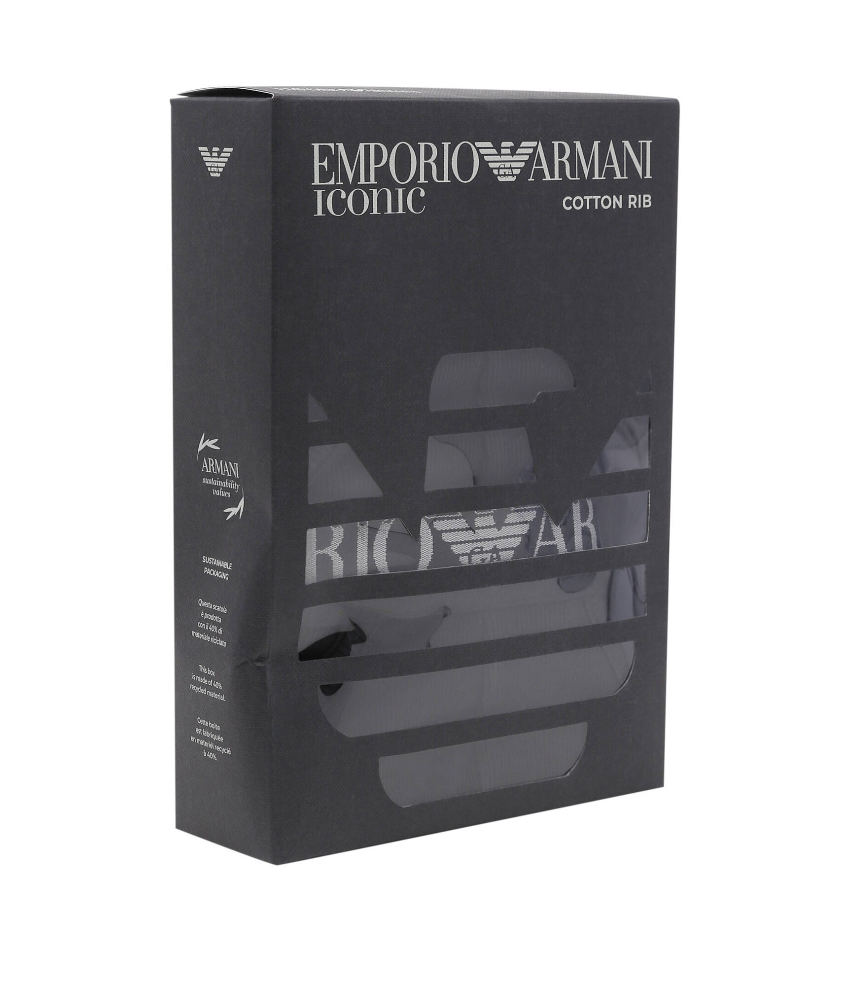 Pánské slipy 2Pack 112079 4R502 07320 černé - Emporio Armani L