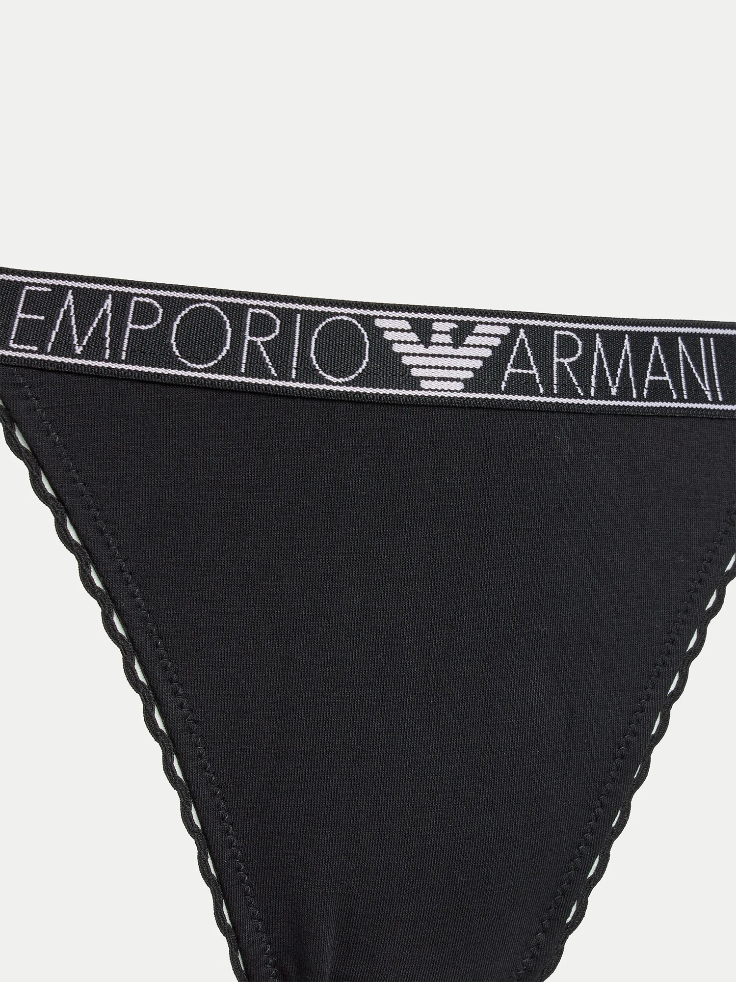 Dámské tanga 164282 4R221 00020 černé - Emporio Armani L