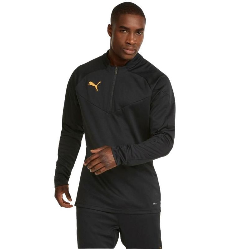 Pánské tréninková lehká mikina 1/4 Zip 657950 45 Černá - Puma černá XL