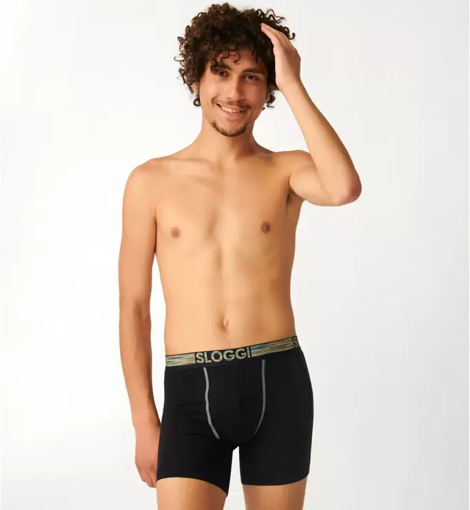 Pánské boxerky GO ABC Natural B Short 2P - Triumph černá (0004) 000L