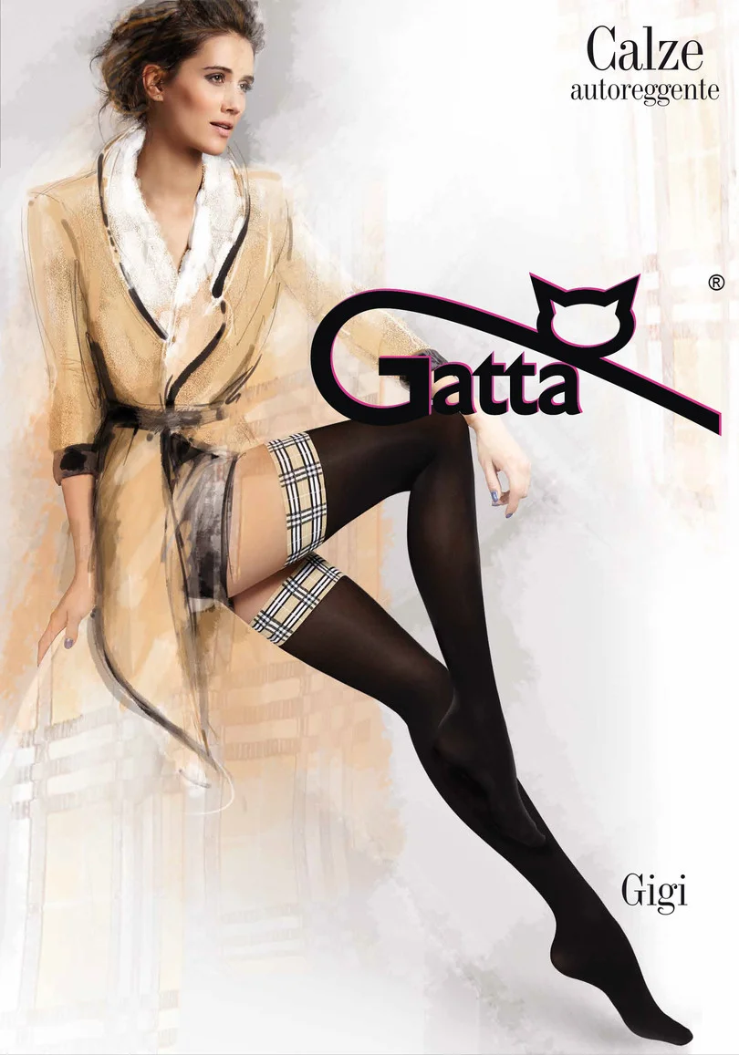 GIGI - Dámské punčochy s kPunčochové kalhotyou 60 DEN - GATTA nero 1/2 - thumb (4)