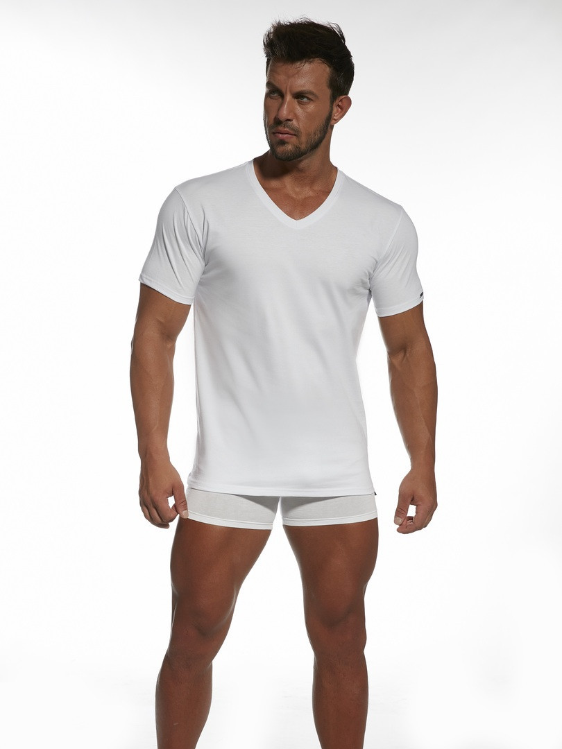Pánské tričko AUTHENTIC 201NEW - CORNETTE khaki XL