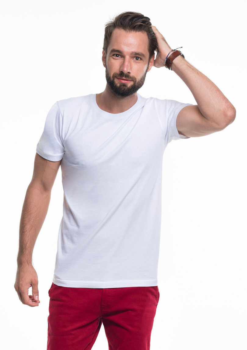 Obrázok Pánske tričkoT-shirt Heavy Slim 21174-20 - Promostars bílá M