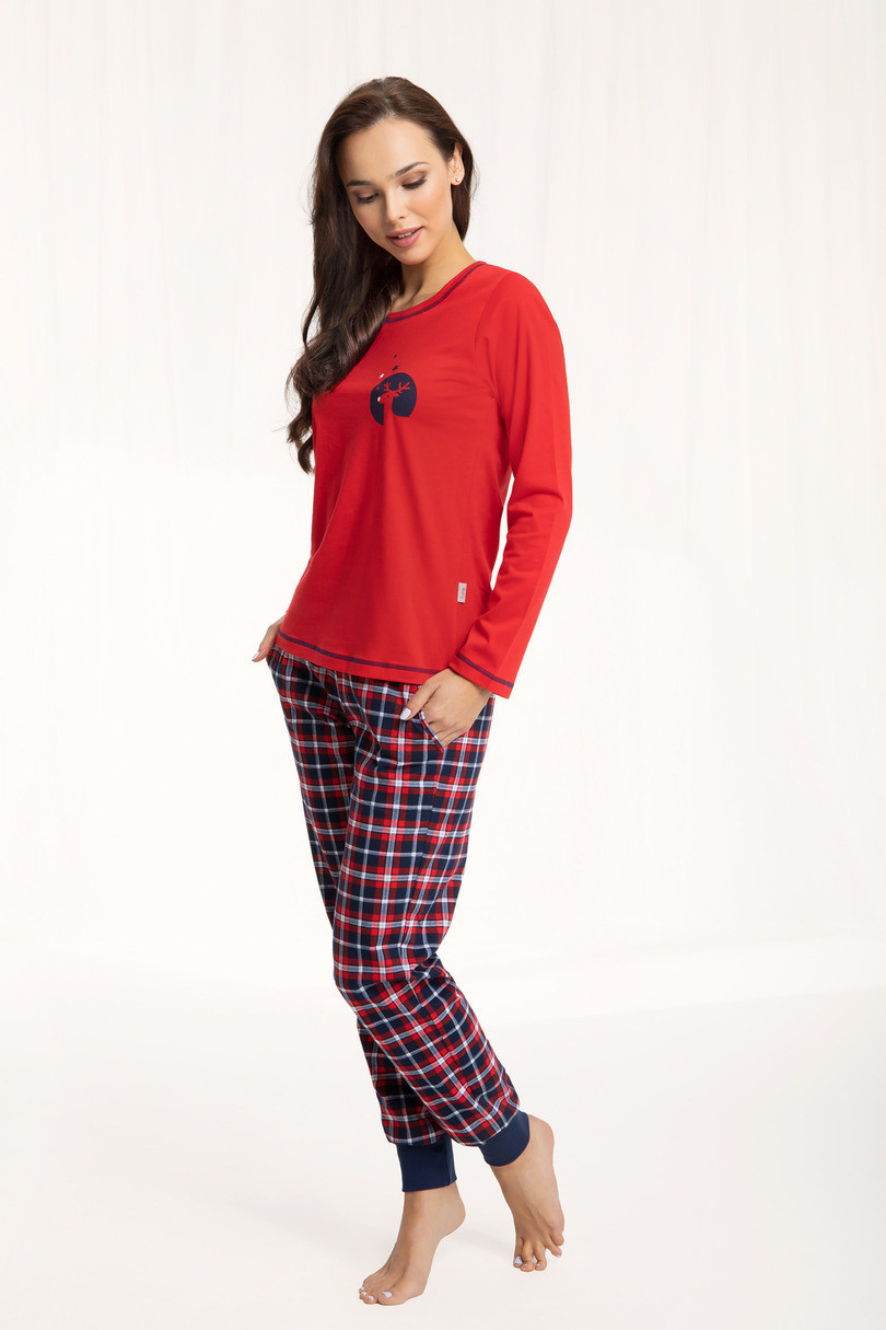 Dámské pyžamo model 17603309 Červená XL - Luna
