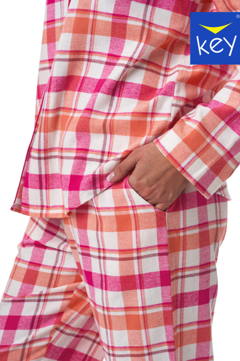Dámské pyžamo LNS 437 B23 růžová a bílá M
