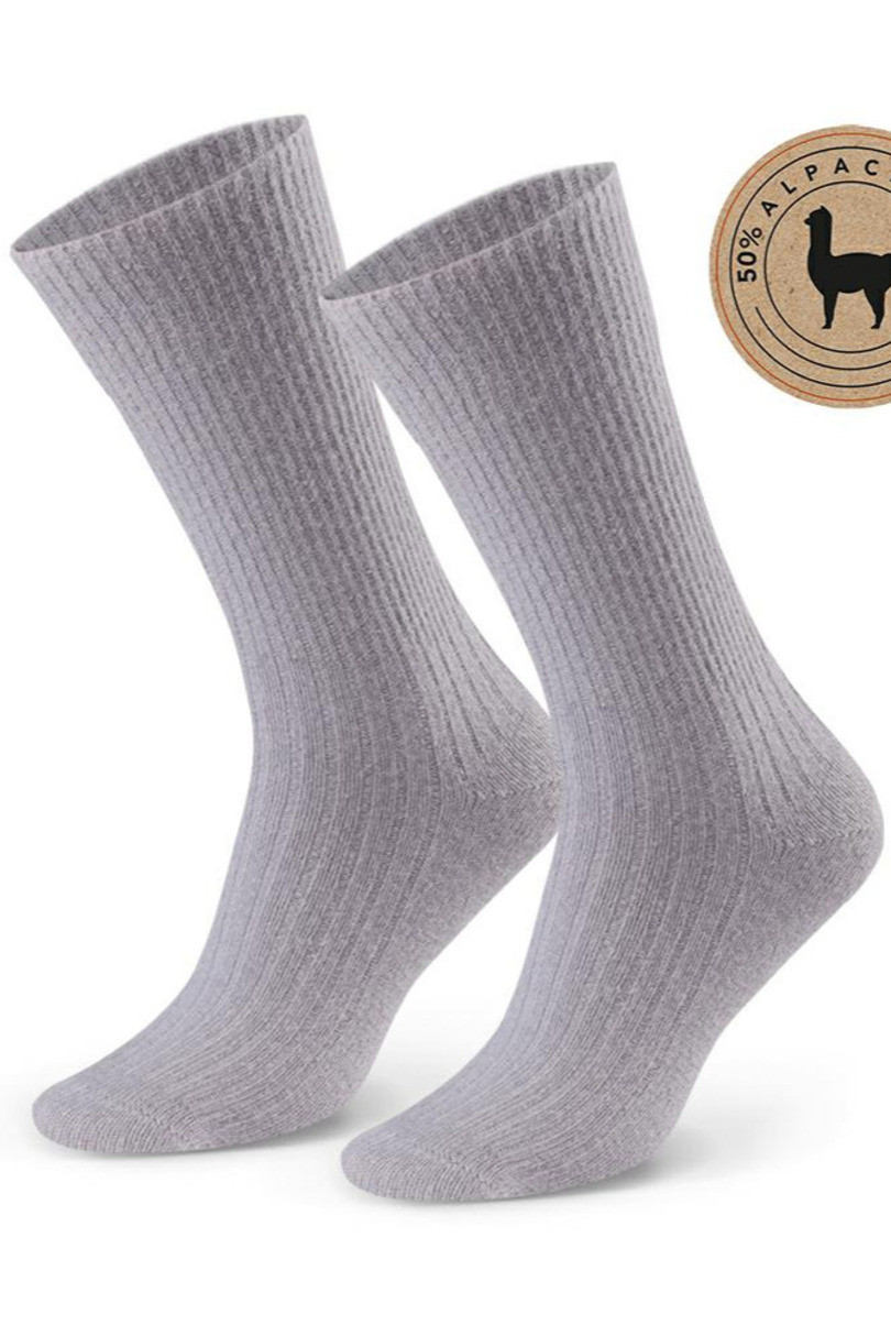 Dámské ponožky ALPACA 50% 044 světle šedá 35-37