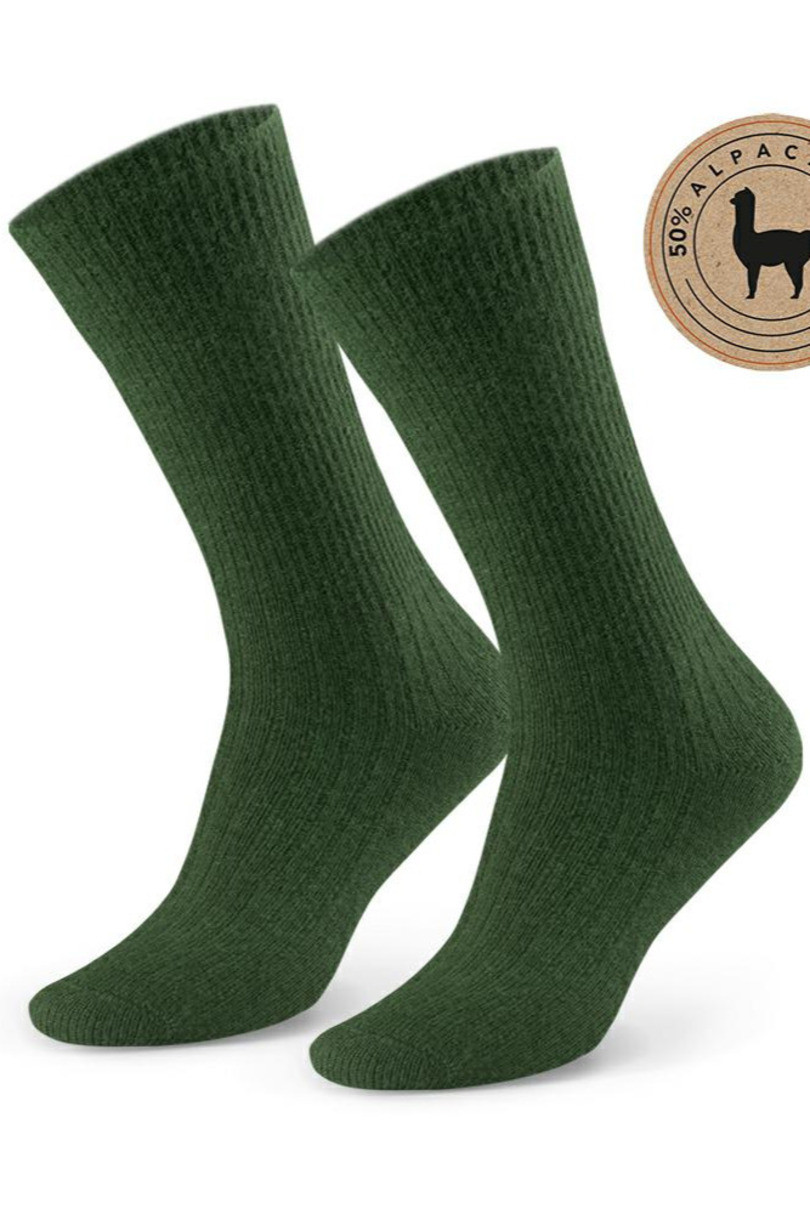 Dámské ponožky ALPACA 50% 044 zelená 35-37