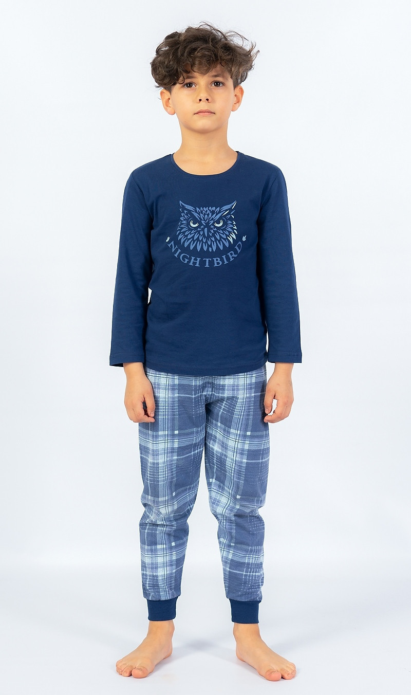 Dětské pyžamo dlouhé model 15424630 tmavě modrá 9 - 10
