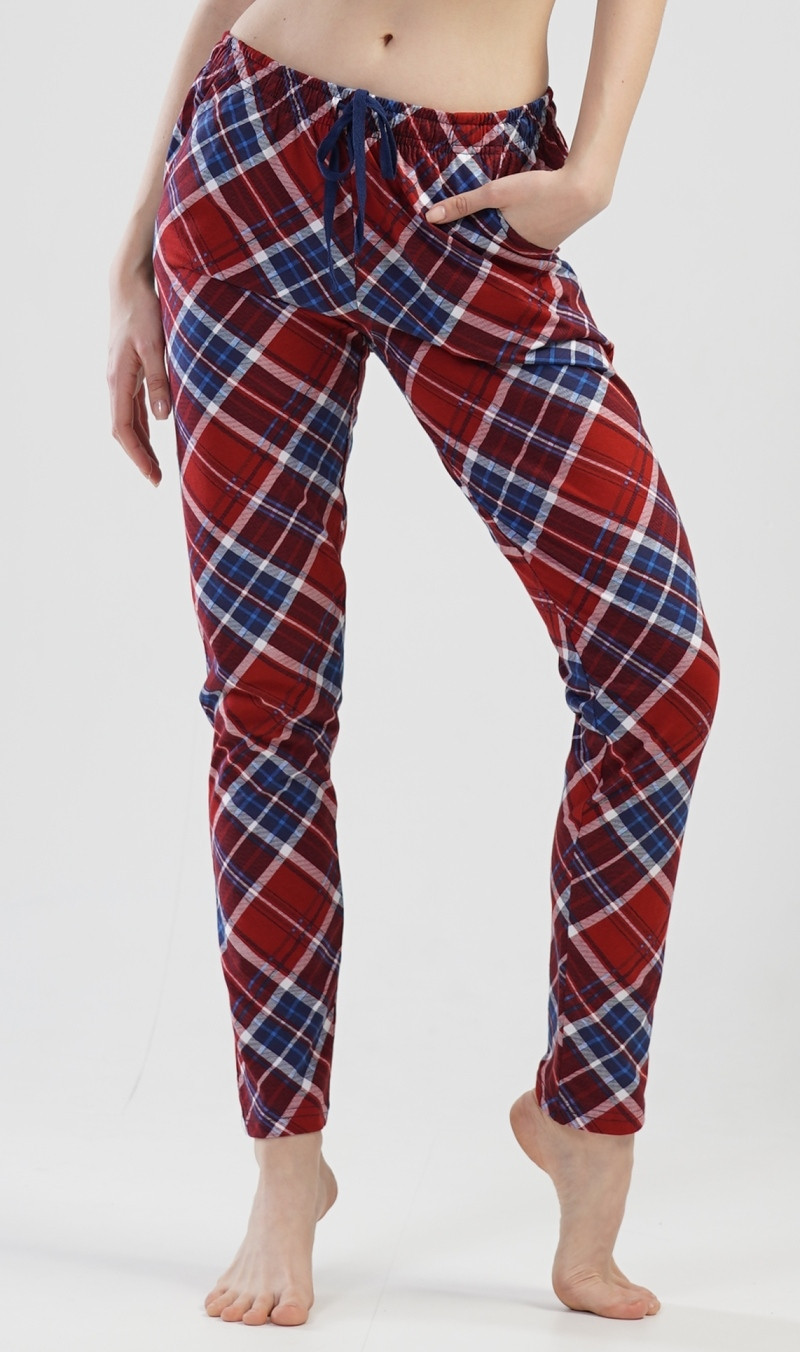 Dámské pyžamové kalhoty model 18316259 vínová XXL