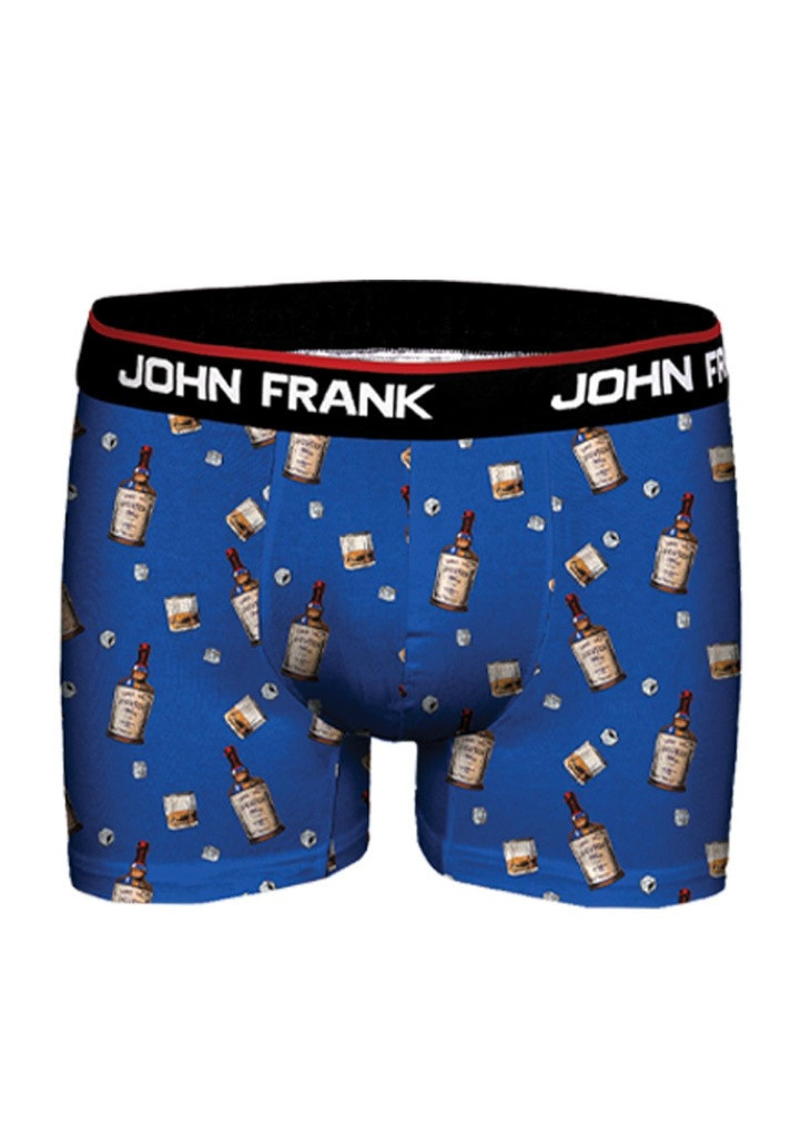 Pánské boxerky John Frank JFBD350 Modrá L