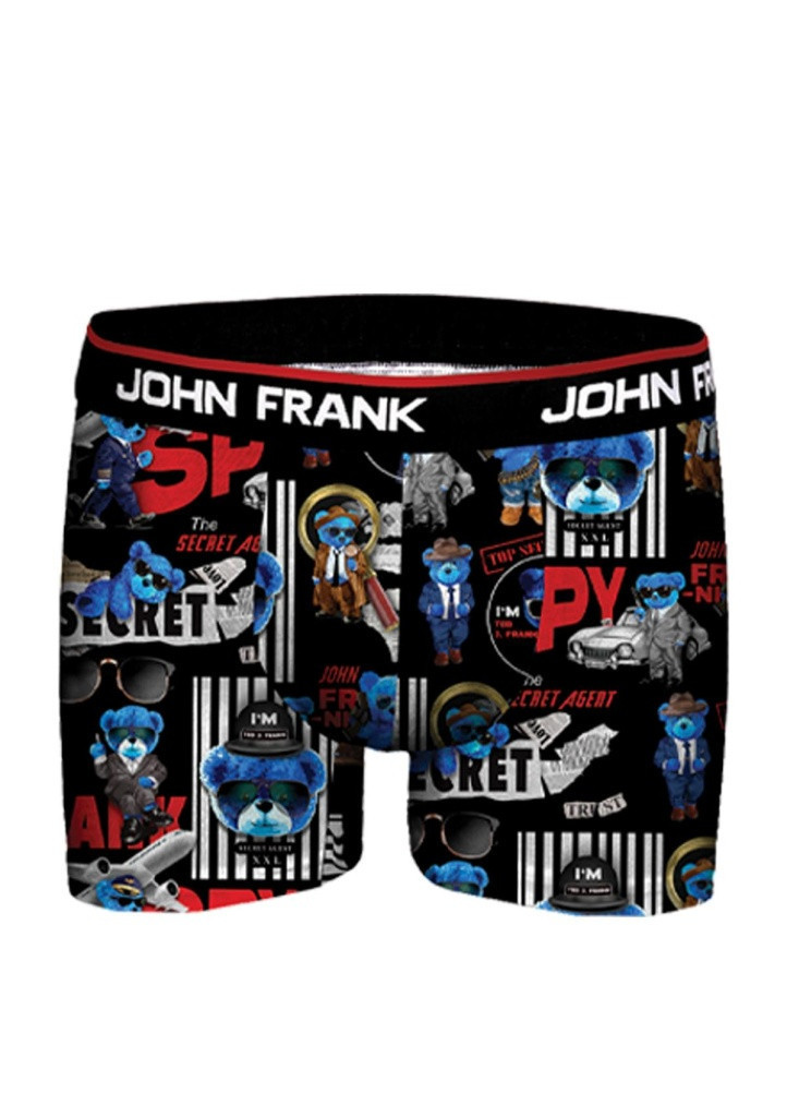 Pánské boxerky John Frank JFBD354 Velikost: L, Barva: černá