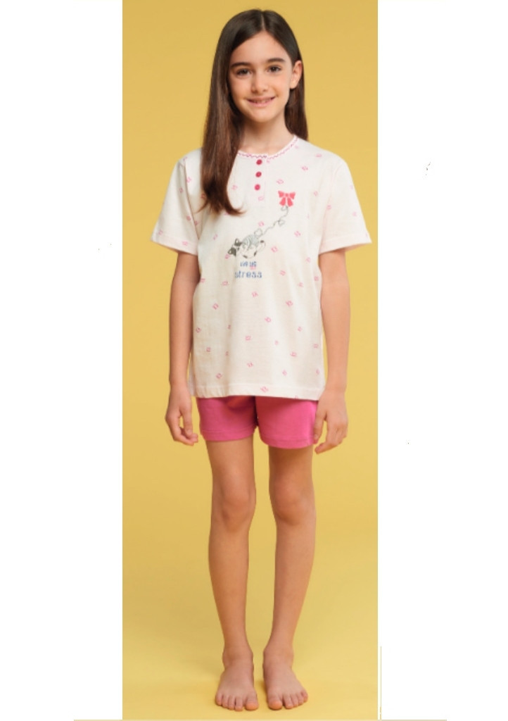 Dívčí pyžamo model 18565350 Růžová 3/4 - Karelpiu