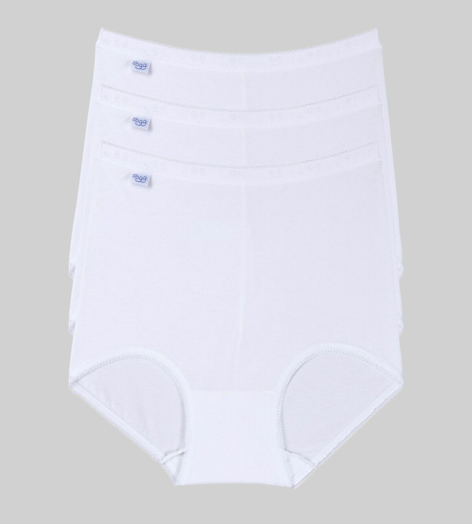 Dámské kalhotky loggi Basic+ Maxi 3P bílé WHITE 42