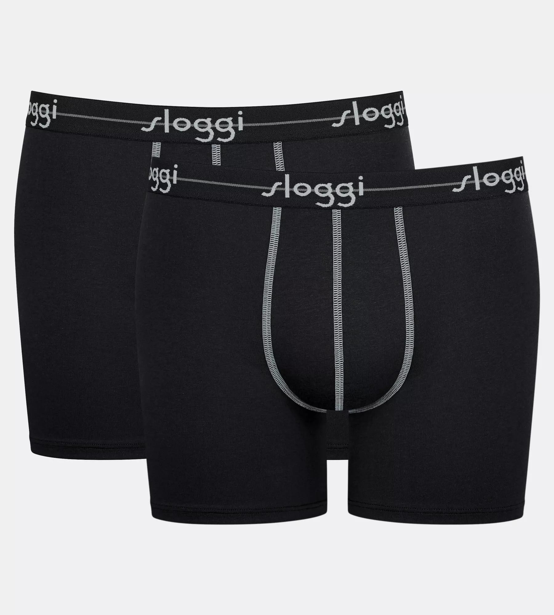 Pánské boxerky Start Short C2P box - BLACK - černé 0004 - SLOGGI BLACK 7