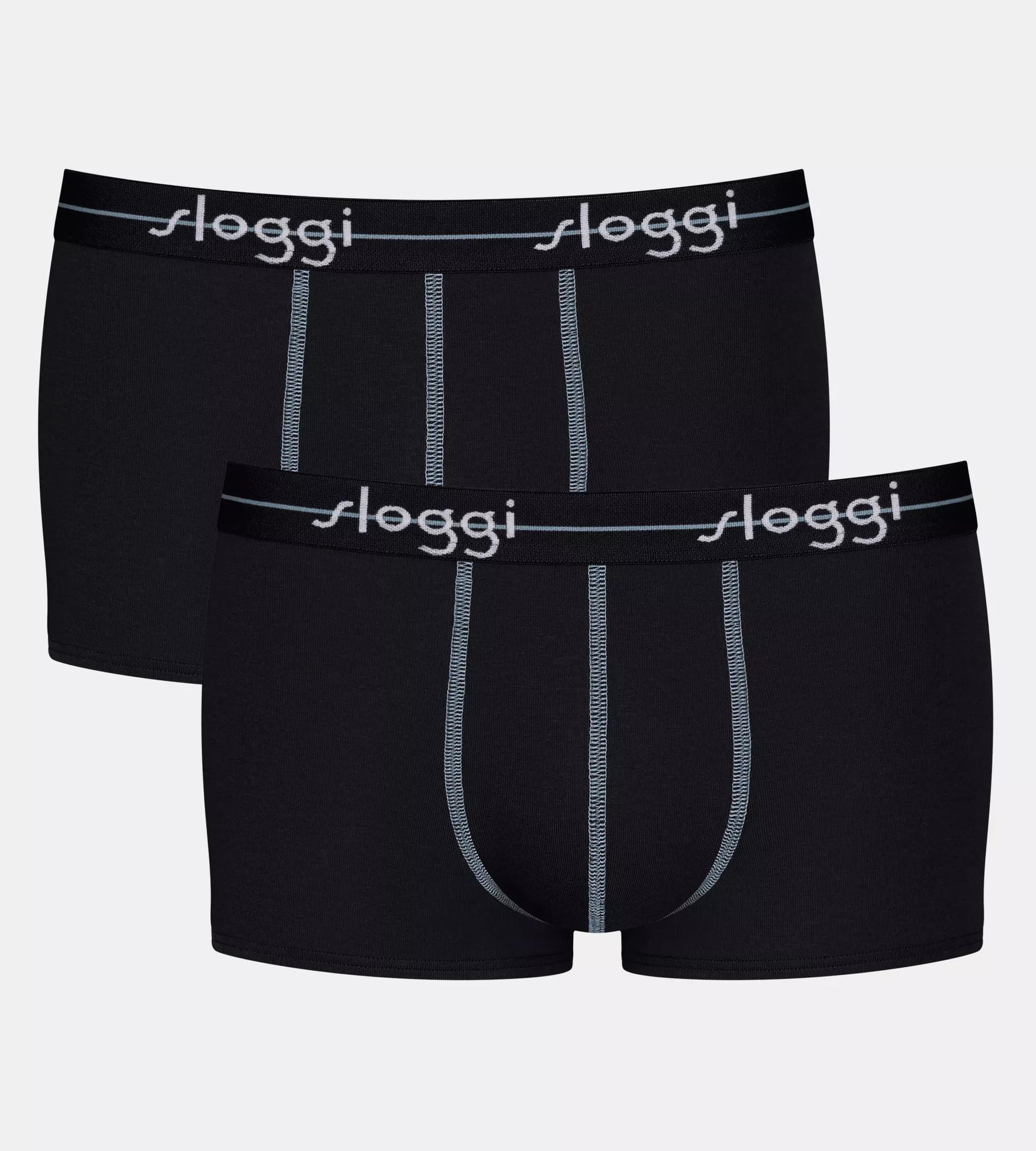 Pánské boxerky Start Hipster C2P box - BLACK - černé 0004 - SLOGGI BLACK 5